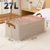 Caja de Almacenamiento de Ropa para Armario del Hogar, Caja de Almacenamiento Plegable Dedicada con Tapa para Organizar Pantalones y Ropa