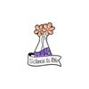 Broche de terno série frasco de produto químico suprimentos químicos criativos lâmpada de álcool microscópio béquer modelagem de letra distintivo