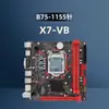 Placa Base para Computadora de Escritorio Gigabit B75-1155 Pin X7-Vb-V2.0 Nueva 17*17cm Soporta Disco Duro M.2