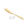Cuchillo dorado para mantequilla, cuchillo para mermelada, espátula de acero inoxidable 304, cuchillo para crema de queso, cuchillo para mantequilla, espátula para tostadas y mantequilla de cacahuete.
