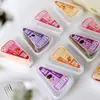 Caja de Embalaje para Mousse Triangular de Pastel con Esquinas Cortadas Caja de Embalaje para Horneado en Lata de Pastelería Transparente de Mil Capas