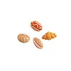 Miniaturas de pan de postre simulado, hot dogs, juguetes de comida, pegamento de crema hecho a mano para DIY, fundas de teléfono, accesorios para el cabello, materiales para decoración de uñas