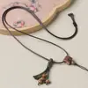 Cordón de Cuero Encerado para Collar, Lanyard, Sensación de Lujo Ligero y Alta Gama, Lanyard con Colgante de Jade, Resistente al Desgaste, Duradero, No se Deforma Fácilmente, Diseño Sencillo