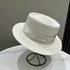 Elegante Sombrero de Cúpula con Cinta de Lunares para Mujer, Sombrero de Paja con Protección Solar de Verano, Sombrero Tipo Cubo de Moda Transfronterizo, Sombrero con Visera para Proteger del Sol en Exteriores