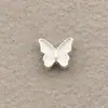 Acessórios de Unha em Liga de Cromo Borboleta Prata Mini Vazada Pequena Borboleta Strass Usável Decorações de Unha com Strass