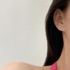 Mini aretes pequeños de caramelo para mujer, simples y versátiles, diseño de nicho, aretes chapados en oro de 18 quilates, aretes de moda nuevos de 2022