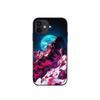 Adecuado para funda de teléfono iPhone 17, Nuevo modelo de comercio exterior, Funda de teléfono negra con letras en inglés, Funda de teléfono con paisaje de calaveras