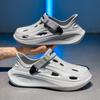 Sandalias de Verano para Hombre, Nuevas, Estilo Cocodrilo, para Conducir y Pescar, Suela Gruesa Antideslizante, Resistentes al Desgaste para Exteriores, Chanclas de Playa