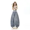 26 Tendências|Calça Balloon Estampada de Leopardo Retrô Americana Novo Estilo Silhueta Unissex Calça Cimitarra com Estampas de Primavera
