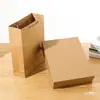 Caja Rectangular para Regalo, Caja de Regalo Simple de Papel Kraft Tapa y Base, Tamaño Grande para Ropa y Bufandas