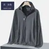 Ropa de Protección Solar para Hombres y Mujeres de Seda de Hielo Protección UV Ropa para la Piel Transpirable Ultraligera Verano Hombres Deportes al Aire Libre Transpiración UPF50