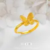 Oro Arena Vietnamita Cepillado Doble Capa Colgante Mariposa Mariposa Dorada Colgante Tridimensional Cobre Chapado en Oro Joyería para Mujer Fabricante Mayorista