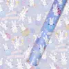 Papel de Regalo de Pascua Bright Coat Conejito Lindo Papel Decorativo para Regalo Año del Conejo Papel de Piel de Libro de Dibujos Animados