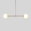 Lámparas de escritorio minimalistas de lujo posmodernas con bola de cristal para escalera, dormitorio, comedor, lámpara de araña de frijoles moleculares