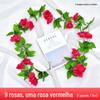 Rosa Artificial Flor Falsa Trepadeira Cesta Suspensa Decoração de Arco de Balanço Flor Falsa Cobertura Decorativa de Plástico para Tubo de Ar Condicionado Trepadeira de Flores