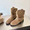 Botas de Caballero con Suela Gruesa Estilo Maillard para Mujer Verano Nuevo Estilo Motociclista Maillard de Media Caña Tacón Grueso que Aumenta la Altura Botines