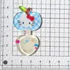 Linda Cuchara de Manzana Transparente Hielo DIY Pasador Hecho a Mano Llavero Pinza de Pico de Pato Material de Decoración Colgante Venta al Por Mayor