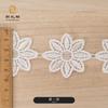 Accesorios de ropa de encaje de seda de poliéster, accesorios de boda, flores de código de barras DIY, se pueden cortar con encaje, encaje soluble en agua