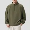 Ropa de Hombre Shanggu Primavera y Otoño Cuello Alto Media Cremallera Marca de Tendencia Nueva Ropa de Hombre Estilo Old Money Lujo Ligero Sudadera de Manga Larga