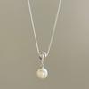 Collar de perlas de circonita con forma de gota de agua francesa para mujer 2024, nueva y popular cadena de suéter, elegante y sencilla cadena de clavícula de gran sentido.