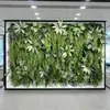 Decoración de pared de fondo anti-decoloración planta artificial pared pared de plantas verdes balcón flores falsas césped de plástico escaparate tienda decoración