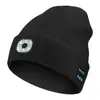 Chapéu de Inverno e Outono Popular Transfronteiriço Novo Modelo Privado Recarregável e Lavável com Iluminação LED e Fones de Ouvido Bluetooth Chapéu Musical