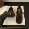 Estilo Coreano Suela Suave Cómodos Zapatos Mary Jane de Lana Individuales Zapatos de Mujer Zapatos Birkenstock 2026 Otoño/Invierno Nuevos Zapatos Peludos Zapatos de Algodón