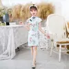 Vestido de Niña Verano Nueva Llegada Hanfu Elegante Vestido Cheongsam Grande para Niños Verano Niña Vestido de Princesa
