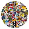 50 adesivos de grafite de trabalhador personalizados decorativos para caixa de ferramentas, copo de água, capacete, motocicleta, capa de telefone, adesivos à prova d'água
