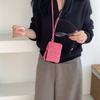 Mini Bolso Pequeño Colgante de Cuello Estampado de Leopardo a la Moda Monedero para Lápiz Labial Otoño 2024 Lindo Bolso Cuadrado Pequeño de Hombro