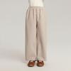 Calça Infantil Pudding Haru Outono 2025 Nova Calça Casual Grossa e Quente para Meninas Calça Infantil em Malha Sarjada