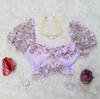 Popular Europeo y Americano Exportación Transfronteriza Sexy Espalda Descubierta Transparente Empalme Malla Sexy Lencería Uniforme Deseo Puro con Aro de Acero