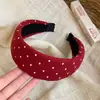 Estilo Coreano Estampado de Tela Estrella Corazón Aro Simple Moderno Para el Trabajo Accesorios para el Cabello Lujo Ligero Sensación de Alta Gama Versátil Tocado Venta al por Mayor