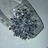 Acessórios de Flor de Sapato de Cristal Resistentes Estilo Coreano com Lantejoulas Bordadas, Franjas de Cristal Exquisite de Estilo Leve de Luxo