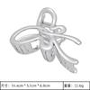 Accesorios para el Cabello Plateados Más Vendidos en Amazon, Pin Plateado Brillante Versátil, Pinza de Tiburón de Moda para Cola de Caballo, Pinza de Tiburón de Flor para el Cabello