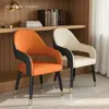 Mesa y sillas de comedor de lujo minimalista estilo italiano para el hogar, sillas de comedor de ocio para hotel restaurante nórdico, cuero moderno para discusiones