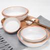 Platos de Melamina, Platos de Plástico para Cangrejos de Restaurante, Platos Redondos, Platos de Bol para Arroz Comerciales, Vajilla de Imitación Porcelana, Lujo Ligero