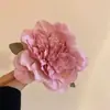 Atmosfera de Primavera e Verão Vento de Férias na Beira-Mar Super Fada Lírios Simulados Flor de Fusang Grampo de Cabelo Flor Lateral Grampo para Franja Cabelo Quebrado Grampo de Cabelo