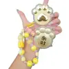 Ouro Puro 999 Garra de Gato da Sorte Dourada 20Mg Chaveiro Dupla Face Pingente Criativo Desenho Animado Pingente para Celular Chaveiro