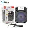 Altavoz Portátil Bluetooth Inalámbrico ZQS6160 con Tarjeta, Carga Inalámbrica y Micrófono con Cable para Exteriores