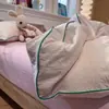 Conjunto de cama de quatro peças, modelo novo 2026, lençol com elástico, fronha, roupa de cama para todas as estações, capa de edredom, conjunto de três peças para cama de solteiro