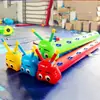 Nueva cama elástica inflable de oruga para saltar juguete divertido niños adulto interacción padre-hijo fabricante