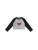 Camiseta de Manga Larga con Cuello Redondo para Niñas Youbao, Estilo Nuevo para Primavera y Otoño, Top Versátil con Estampado de Corazón para Niñas de Edad Media y Mayores