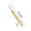 Novo Gancho de Crochê com Cabo de Bambu Cabeça de Alumínio Gancho de Crochê de Bambu Cabeça de Gancho Prateada Ferramentas de Tricô DIY Feitas à Mão Gancho de Crochê para Lã Venda por Atacado