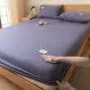 Nuevo protector de colchón de algodón transpirable y cómodo, inflable, funda individual para colchón, juego de ropa de cama apto para todas las estaciones