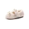 Elegantes Zapatos Mary Jane para Niñas Moda Zapatos con Forro de Terciopelo y Piel Nueva Llegada Otoño/Invierno 2026 Velcro Suela Suave Zapatos de Algodón Estilo Princesa