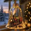 Cena Festiva Mini Iluminada Transfronteiriça Sino de Natal Brilhante Decoração de Natal