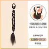 Trenzas Postizas con Cintas, Cintas de Lazo Lindas, Naturales y Divertidas para Doble Cola de Caballo [Procesamiento Personalizado]