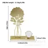 Diseño Popular Bola de Cristal Calada Flores de Hierro Adornos de Escritorio Sala de Estar Decoraciones Adornos de Instagram Suministro Directo de Fábrica