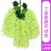 Decoración de Techo de Flores de Glicinia Artificial Glicinia Lila Flor Falsa Enredadera de Frijol Densa Fondo de Boda Tira de Flores